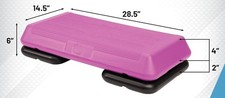 Pink Step Aerobic Platform, Exercise Step