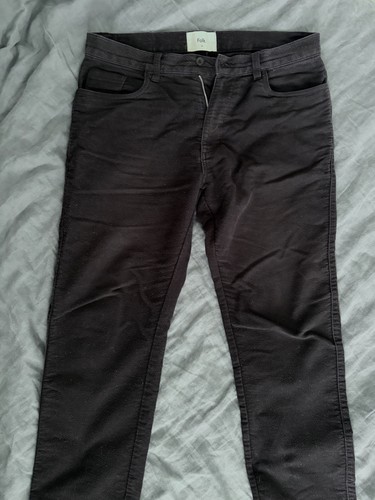Folk chinos black moleskin