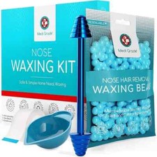 Medi Grade Nose Waxing Kit for Men and Women with Reusable Nose Wax Sticks