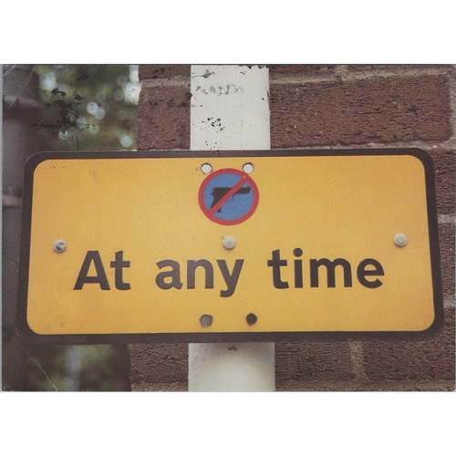 Postcard humor sign any - sign, 'at