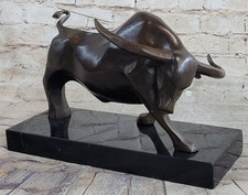 Bronze Abstract Bull Horns