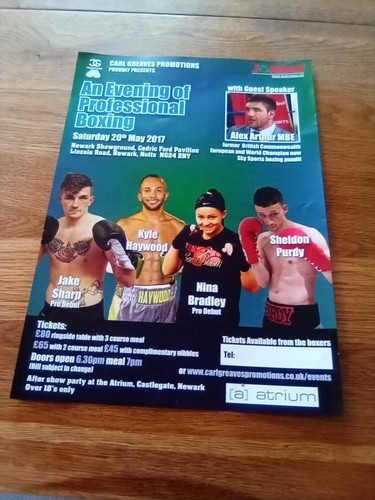 Boxing handbill - boxing,