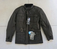 VENTI Waxed Motorcycle Jacket In OLIVE Medium BNWT Waterproof Armoured Lined