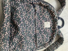 Jack Wills Navy Flower Print Backpack/Rucksack