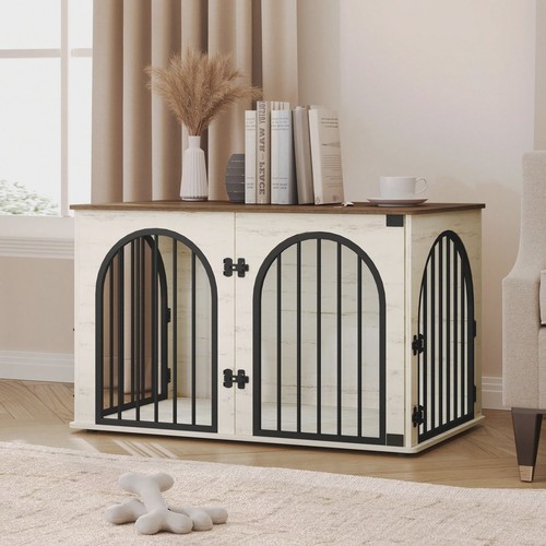 Wooden dog crate furniture - wooden,