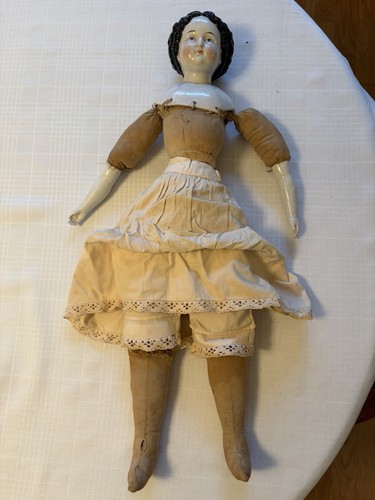 Antique porcelain head - and, arm