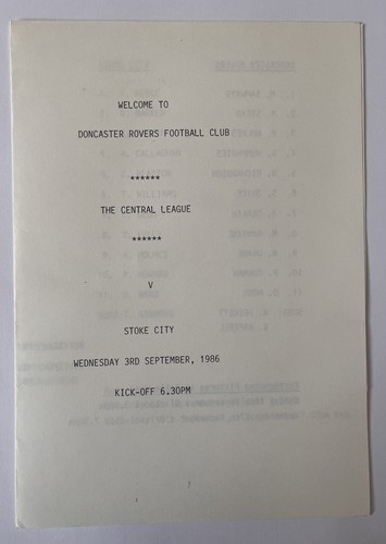 Doncaster rovers stoke city - v,