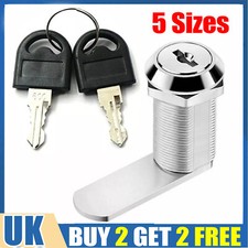 Cam Lock Locker Furniture Lock Post Mail Box Lock Camlock Cabinet Drawer Keys UK