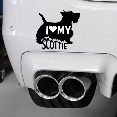 Scottie dog sticker decals t - sticker,