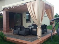 CUSTOM-MADE WATERPROOF OUTDOOR CURTAIN | SUN & WIND PROTECTION FOR PATIO GARDEN