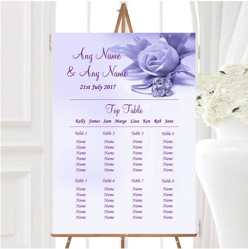 Lilac and purple rose - purple,