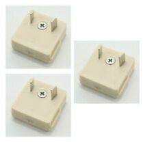 3 x 2 PIN PLUG 12V 10AMP caravan motorhome campervan horsebox boat w4 37568