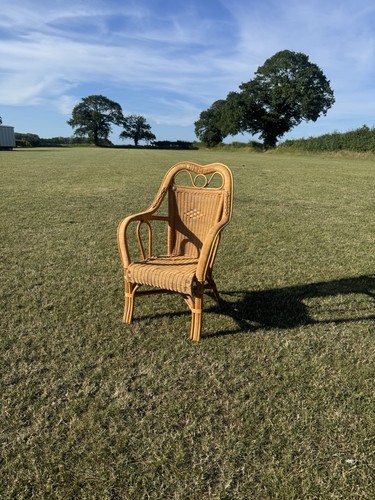 Vintage rattan wicker - vintage, armchair