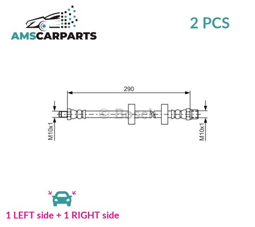 Brake hose line pipe front - hose,