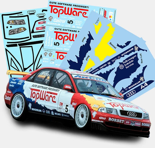Audi decals tamiya pre - 1:10,