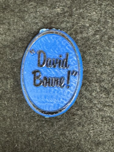 1970s 80s david bowie badge - bowie,