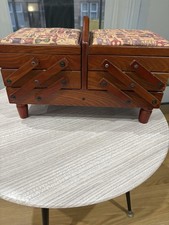 Vintage SEWING BOX Cantilever