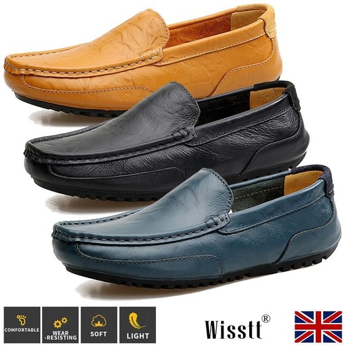 Mens leather slip - on, casual
