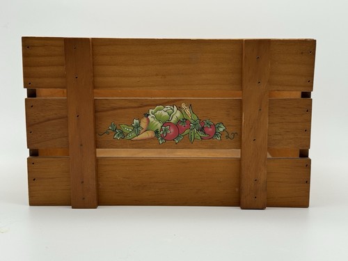 Vintage wooden vegetable crate - vintage,