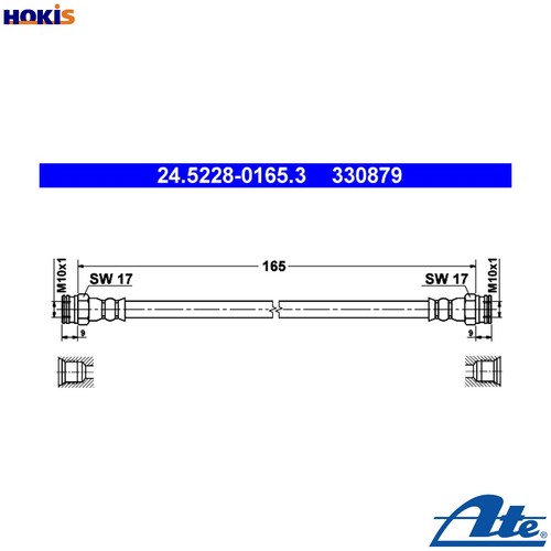 Brake hose 5228 0165 for - brake,