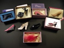 Miniature Shoe Ornaments x9 - Job Lot - Various Makes