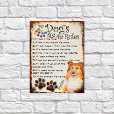 MY DOG'S RULES RETRO STYLE