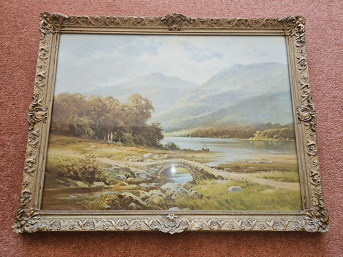 Framed print loch leven - framed,