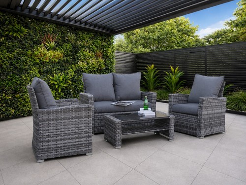 Rattan garden furniture - garden, 4
