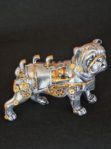 Steampunk figerine bulldog - figerine,