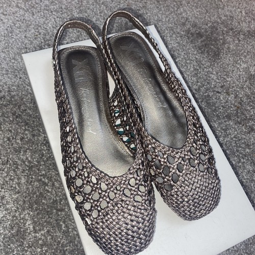 Low heel basket weave sling - low,