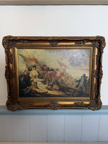 Oil painting battle of - “battle,