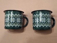 Enamel Christmas mugs