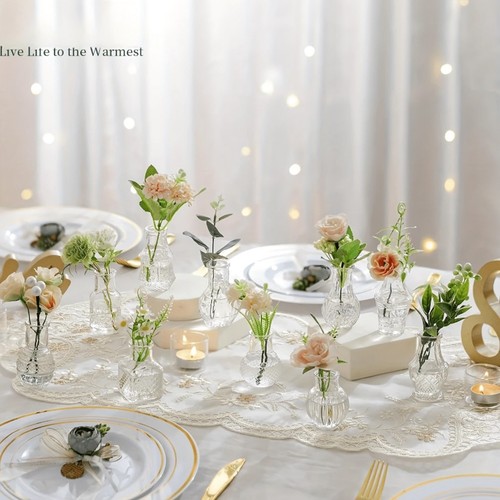 Glass bud vase - vase, of