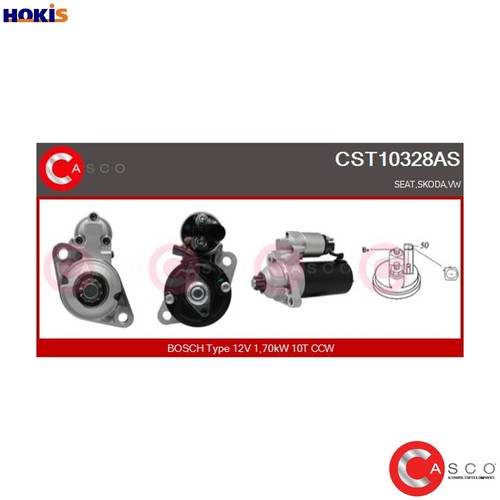Starter cst10328as for bnm - starter,