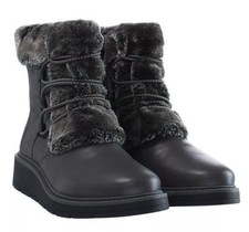 Clarks Ivery Jump Ladies Grey Leather Boots Uk Size 4 D EUR 37.