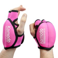 Pink Weighted Gloves Wrist