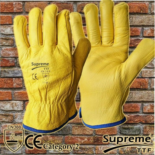 Premium yellow leather driver - yellow,