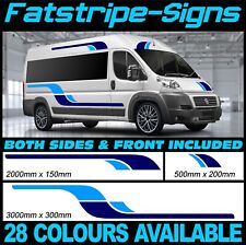 3m MOTORHOME GRAPHICS STICKERS STRIPES CAMPER VAN MOTORHOME FIAT PEUGEOT RELAY