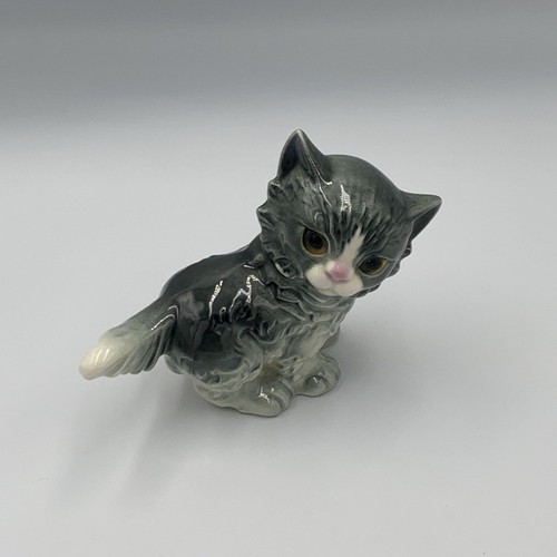 Goebel grey white kitten - goebel,