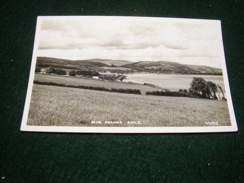 Vintage postcard blue anchor - postcard,
