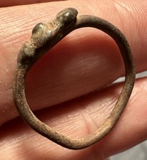 Medieval Ring Bronze Interesting - Authentic Artefact