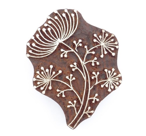 Seedhead wooden printing stamp - seedhead,