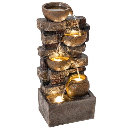 Outdoor fountain with led - fountain,