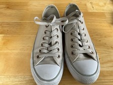 Womens Leather Converse All Stars Beige / Stone Colour Size 5