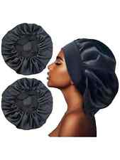 Women Hair Care Satin Bonnet Night Sleep Hat Cap Silk feel Head Wrap Turban