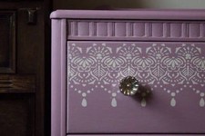 Lace Large Wall Stencil Border Painting Furniture Wedding Cake Reusable LA38