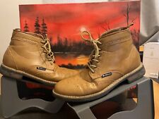 Ben Sherman Mens Brogue Boots tan leather Lace Up UK 8 smart Mods🔥