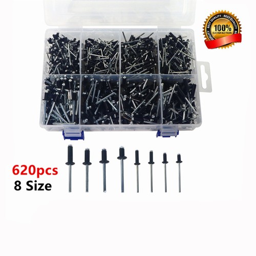 620pcs black pop rivets 8 - black,