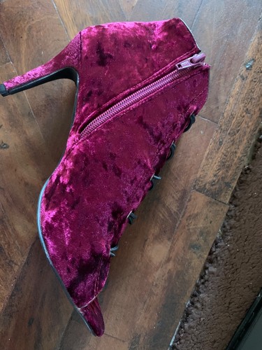 Stiletto heel crushed velvet - stiletto,