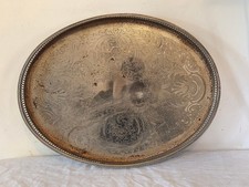 Vintage Serving Tray Silver